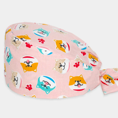 Dog Print Scrub Caps for Healthcare Workers